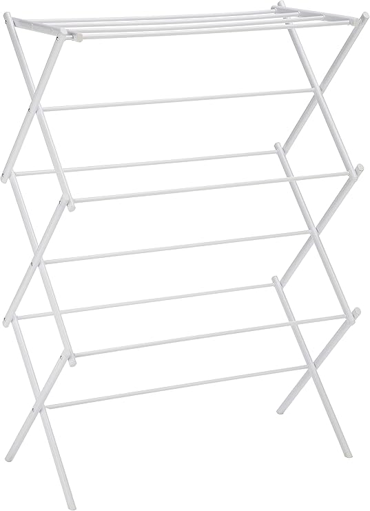 Amazon Basics Foldable Portable Laundry Rack for Air Drying Clothing